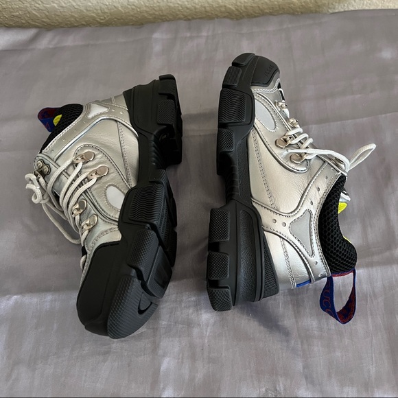 Gucci Flashtrek Trainer Shoes Sneakers 35 NEW - Picture 6 of 14